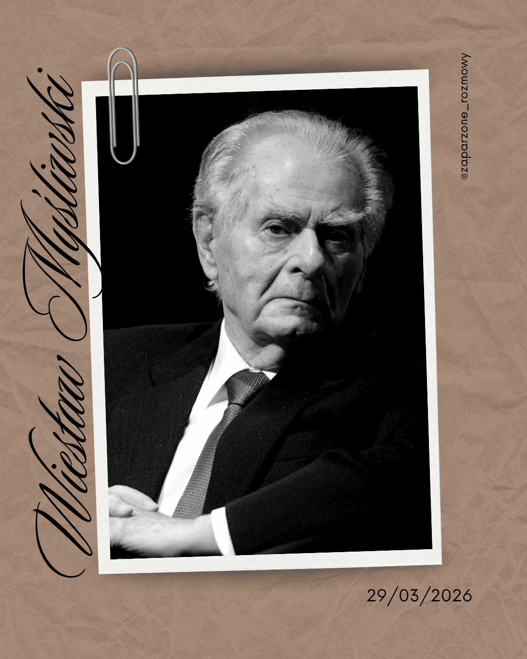 Wiesław Myśliwski (1932 - 2026)